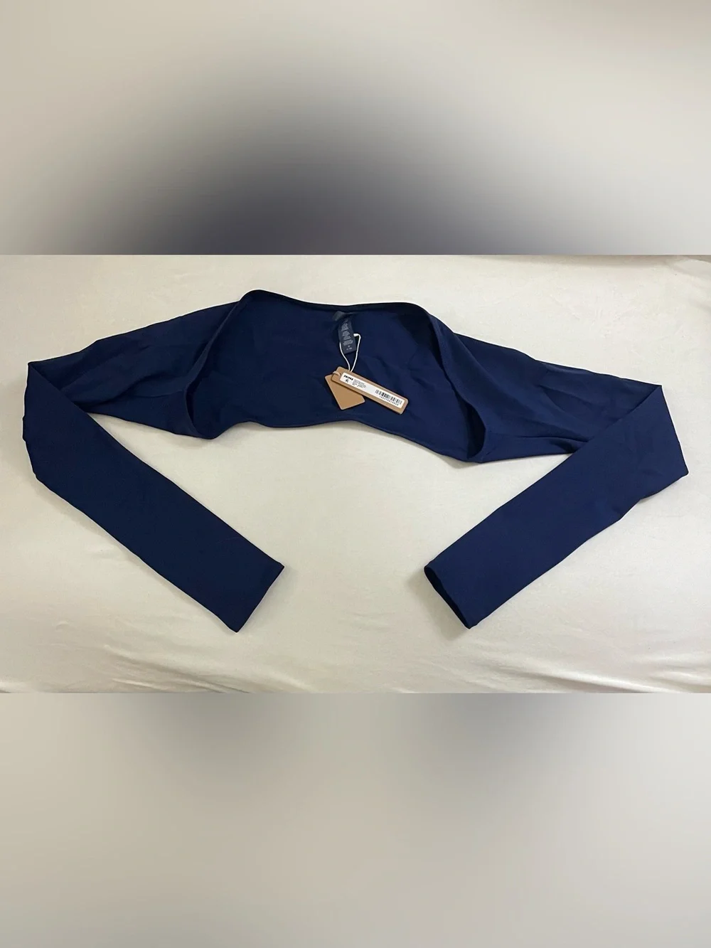 SKIMS NWT Sculpting Swim Long Sleeve Shurg Midnight Blue Size S